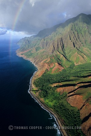 Na Pali Coast Rainbow - Kauai, Hawaii