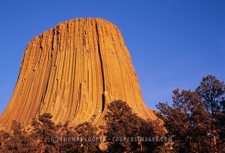 Devil's Tower Sunset - Devil's Tower National Monument\nNortheast Wyoming